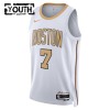 NBA Børn Trøje Boston Celtics Jaylen Brown 2025-26 Nike City Edition Hvid Swingman